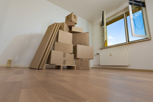 Packing office supplies for relocation