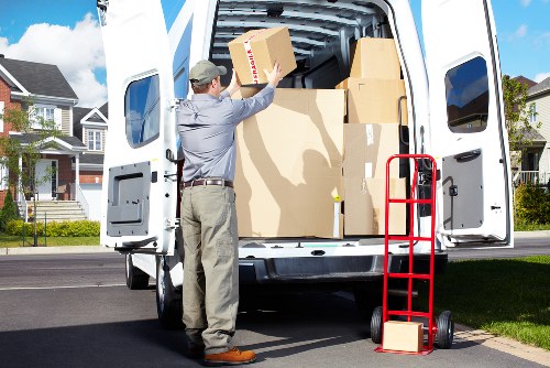 Satisfied customers with their moved items