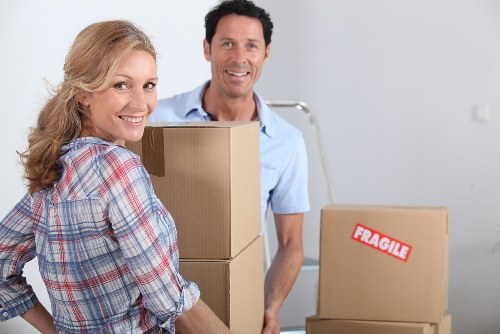 Experienced man with van handling furniture